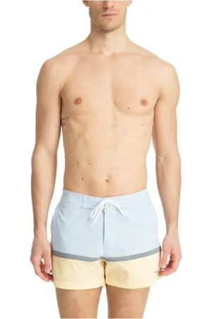 GCDS Badetøj, Herre, Flerfarvet, XL, Polyester, Stribet Mid Waist Badeshorts