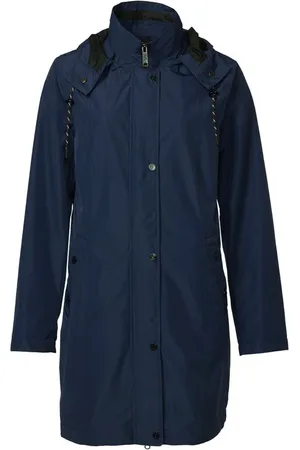 Danwear Jakke, Dame, Blå, M, Uld, Gilda Regnjakke Navy