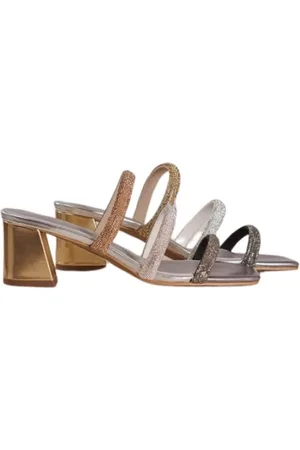 Toral Sko, Dame, Flerfarvet, 37 EU, Læder, Strass Blokhæl Sandal