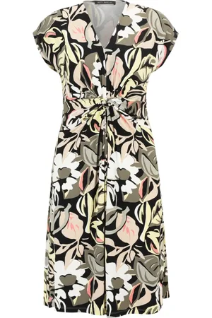Betty Barclay Kjole, Dame, Sort, 2XL, Uld, Rynket Jersey Kjole