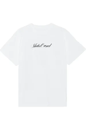 Soulland Top, unisex, Hvid, S/M, Bomuld, Skater Print T-shirt