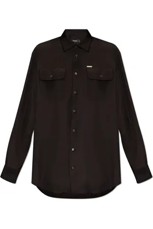 Dsquared2 Bluser & Skjorter, Dame, Sort, 2XS, Silkeskjorte