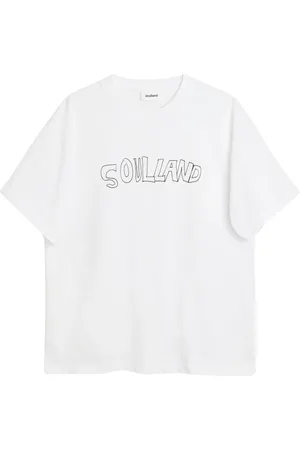 Soulland Top, unisex, Hvid, M/L, Bomuld, T-shirts