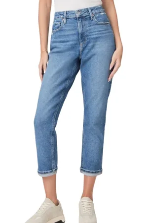 Paige Jeans, Dame, Blå, W24, Uld, High Rise Brigitte Bukser