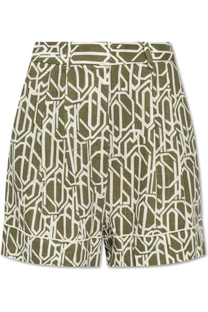 Diane von Furstenberg Shorts, Dame, Grøn, S, Uld, Mønstrede shorts af
