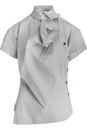 Vivienne Westwood Bluser & Skjorter, Dame, Grå, XS, Elegant SS Ming Shirt i Grå