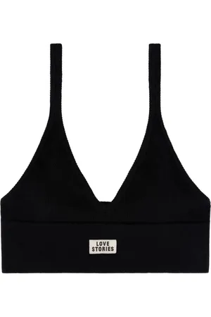 LOVE Stories Undertøj, Dame, Sort, S, Bomuld, Sort Sport Bralette Posey