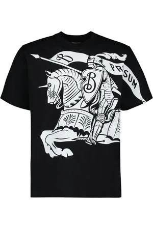 Burberry Top, Herre, Sort, 2XS, Bomuld, Cavalier EKD T-shirt