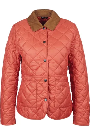 Barbour Jakke, Dame, , XS, Uld, Quiltet Box Jakke Rosso Ss23