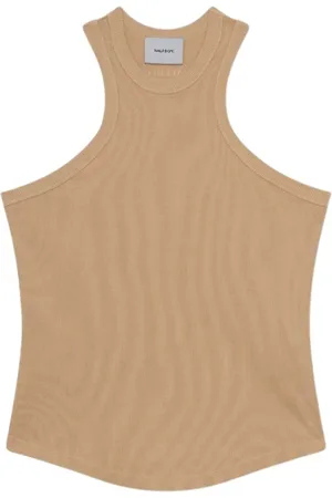 Halfboy Top, Dame, , S, Bomuld, Ærmeløs Tank Top i Varm Sand