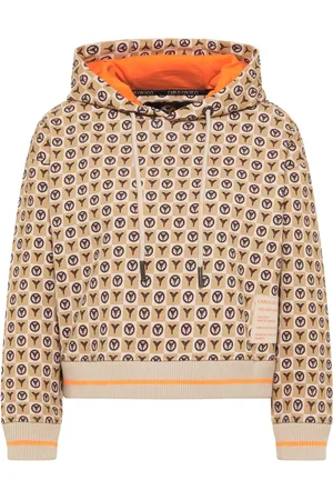 Carlo Colucci Sweathshirts & Hoodies, Dame, , L, Bomuld, Monogram Oversize Hoodie