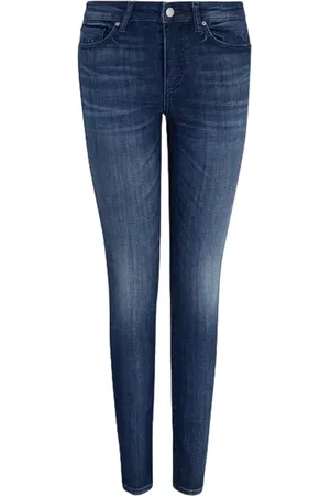 Armani Exchange Jeans, Dame, Blå, W31, Bomuld, Blå Super Skinny Dame Jeans