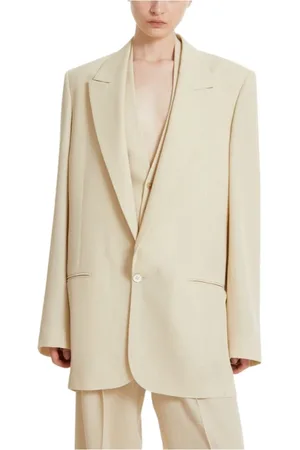 PETAR PETROV Jakke, Dame, , M, Bomuld, Creme Blazer