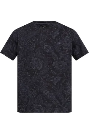 Etro Top, Herre, Blå, 3XL, Bomuld, Bomulds t-shirt