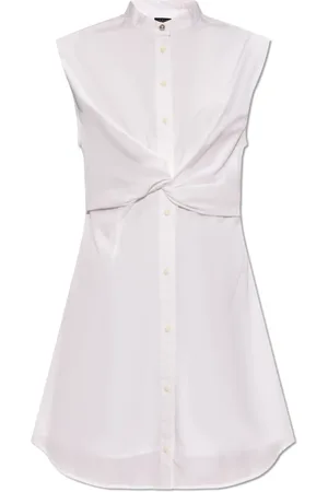 RAG&BONE Kjole, Dame, Hvid, L, Bomuld, Bomuldskjole af