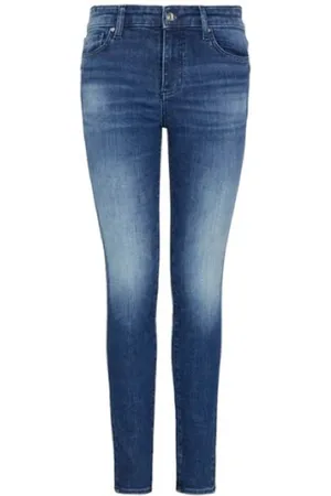 Armani Exchange Jeans, Dame, Blå, W27, Bomuld, Bukser