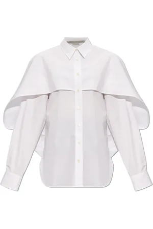 Stella McCartney Bluser & Skjorter, Dame, Hvid, S, Skjorte med en indsats