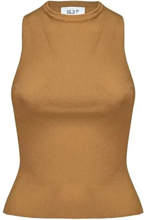 MVP Wardrobe Top, Dame, Brun, 2XS, Montfleury Knit TOP