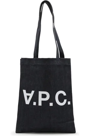 A.P.C. Taske, unisex, Blå, ONE SIZE, Denim, Blå Canvas Denim Tote Taske