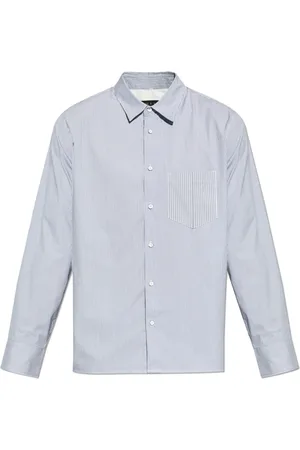 RAG&BONE Skjorte, Herre, Blå, 2XL, Bomuld, ‘Dalton’ Skjorte