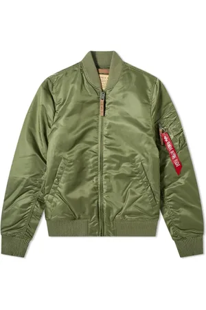 Alpha Industries Jakke, Herre, Grøn, L, Uld, Vintage Flight Jacket Sage