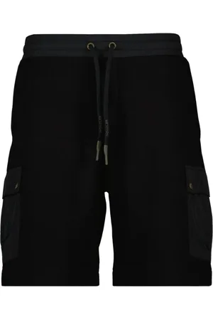 Moncler Shorts, Herre, Sort, M, Bomuld, Logo Patch Flared Shorts