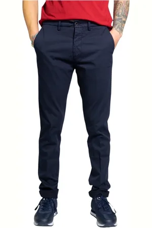 HARMONT&BLAINE Bukser, Herre, Blå, 4XL, Uld, Blå Stilfulde Bukser Ss21