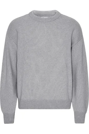 Colorful Standard Strik, Herre, Grå, XS, Heather Grey Merino Wool Crew Sweater