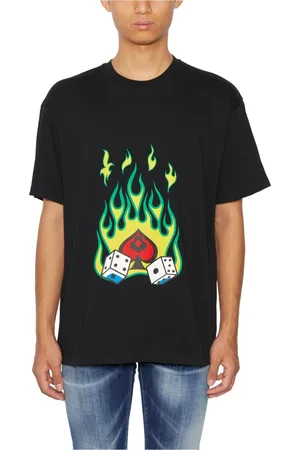 JUST DON Top, Herre, Sort, XL, Bomuld, Bomuld Crewneck T-shirt