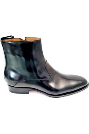 Dior Sko, Herre, Sort, 42 1/2 EU, Læder, Elegant Læderstøvle