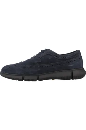 Geox Sko, Dame, Blå, 42 EU, Uld, Moderne Sneakers til Bylivet