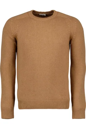Saint Laurent Strik, Herre, Brun, M, Brun Pullover Sweater