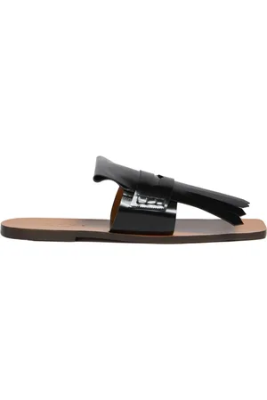 Marni Sko, Dame, Sort, 38 1/2 EU, Læder, Læder Bambi Sandal