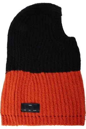 SONG FOR THE MUTE Tilbehør, Herre, Flerfarvet, ONE SIZE, Uld, Tykstrikket Balaclava