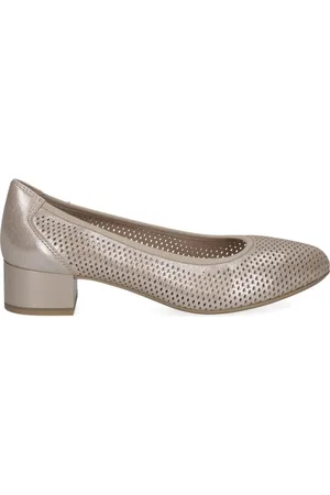 Caprice Sko, Dame, , 36 EU, Uld, Elegant Metallic Lukkede Formelle Sko