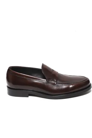 ROSSANO BISCONTI Sko, Herre, Brun, 41 1/2 EU, Læder, Brun læder mokkasiner Aw23