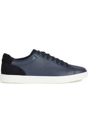 Geox Sko, Herre, Blå, 43 EU, Uld, Blå Sneakers til Mænd