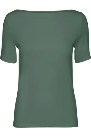 VERO MODA Top, Dame, Grøn, XS, Uld, Kvinders T-shirt vmpanda modal