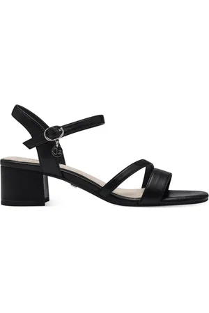QS by s.Oliver Sko, Dame, Sort, 38 EU, Elegant Sorte Flade Sandaler Kvinder