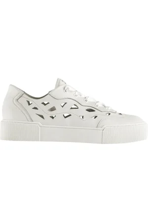 Högl Sko, Dame, Hvid, 37 EU, Læder, Hvide Fritidssneakers til Kvinder