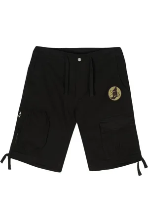 Billionaire Boys Club Shorts, Herre, Sort, L, Bomuld, Sorte Cargo Shorts med Broderet Logo
