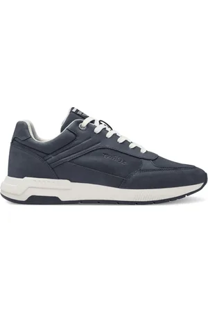 QS by s.Oliver Sko, Herre, Blå, 43 EU, Uld, Marineblå Sneakers til Mænd