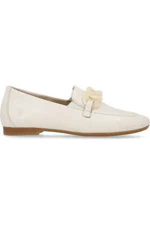 Remonte Sko, Dame, Hvid, 39 EU, Læder, Hvide Lukkede Loafers Dame Sko