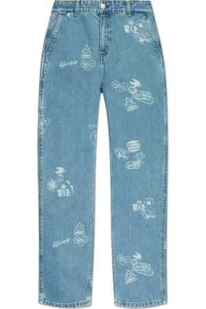 Carhartt Jeans, Dame, Blå, W26, Bomuld, Straight-leg Jeans