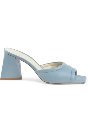 DEE OCLEPPO Sko, Dame, Blå, 39 EU, Satin, Krystalbue Satin Sandal