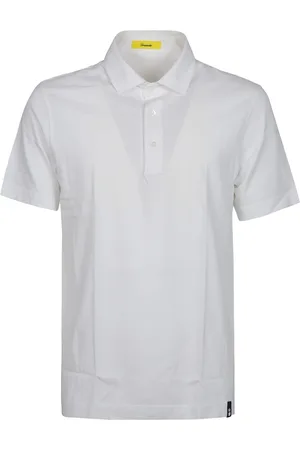 DRUMOHR Top, Herre, Hvid, S, Bomuld, Klassisk Polo Skjorte