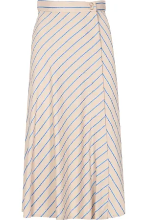 Kaos Nederdel, Dame, , XS, Uld, Stribet højtaljet nederdel