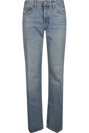 RE/DONE Jeans, Dame, Blå, W26, Bomuld, Klassiske Straight Leg Jeans