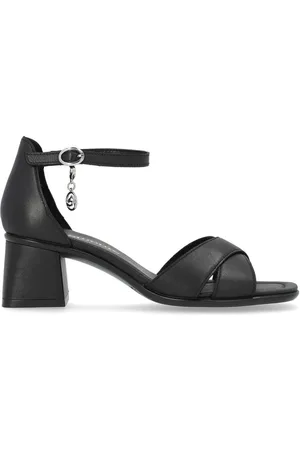 Remonte Sko, Dame, Sort, 38 EU, Læder, Sort Elegant Flade Sandaler