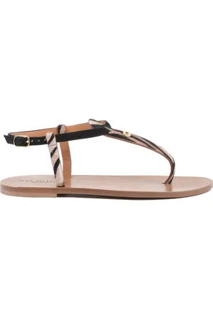 DEE OCLEPPO Sko, Dame, Flerfarvet, 36 EU, Læder, Læder Zebra Print Sandaler